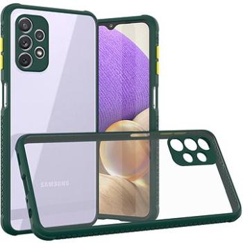 Hishell two colour clear case for Galaxy A32 5G green (HPC-10-Galaxy A32 5G-green)