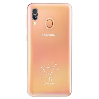 Odolné silikonové pouzdro iSaprio - čiré - Kozoroh - Samsung Galaxy A40