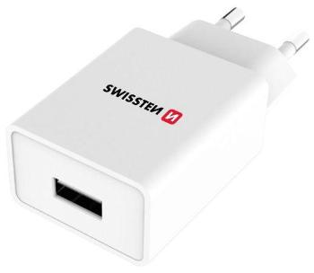 Swissten Síťový Adaptér Smart Ic 1X Usb 1A Power + Datový Kabel Usb / Micro Usb 1,2 M Bílý