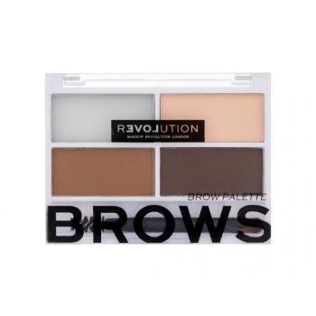 Revolution Relove Colour Cult Brows 3,2 g set a paletka na obočí pro ženy Medium
