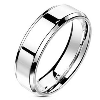 Spikes USA OPR1303 Dámský snubní prsten, šíře 6 mm - velikost 49 - OPR1303-6-49