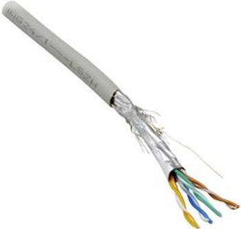 Ethernetový síťový kabel CAT 6 S/FTP BKL Electronic 10010805, 8 x 0.205 mm², šedá, 100 m