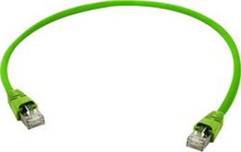 Síťový kabel RJ45 Telegärtner L00000A0141, CAT 5, SF/UTP, 1.00 m, žlutá, zelená