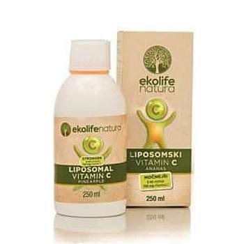 Ekolife Natura Liposomal Vitamin C 750 mg 250 ml ananas (Lipozomální vitamín C)