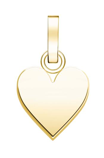 Rosefield Romantický pozlacený přívěsek Srdce The Pendant PE-Gold-Heart