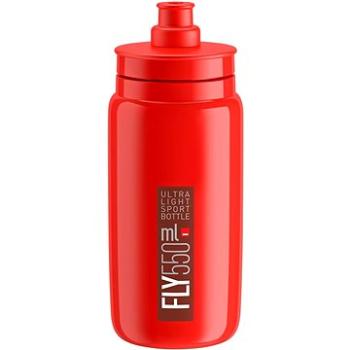 Elite Cyklistická láhev na vodu FLY RED bordeaux logo 550 ml (8020775035856)