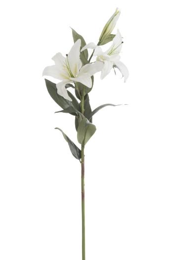 Bílá dekorační květina Iris - 20*88 cm 83304