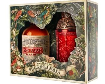 Don Papa 7Y 40% 0,7l Sugarlandia dárkové balení Shaker