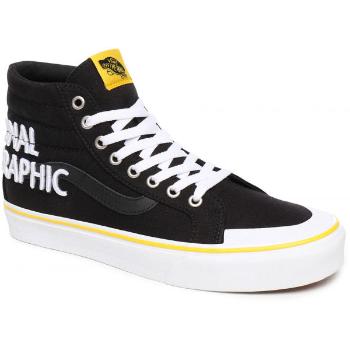 Vans UA SK8-HI REISSUE 138 NATIONAL GEOGRAPHIC LOGO Unisexové kotníkové tenisky, černá, velikost 38.5