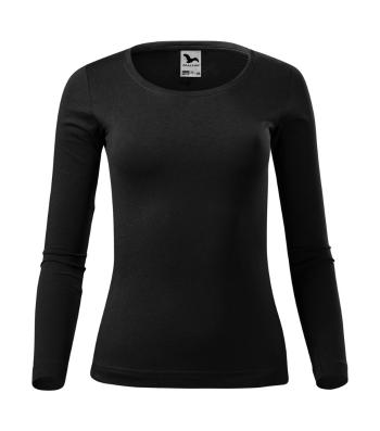 MALFINI Dámské tričko s dlouhým rukávem Fit-T Long Sleeve - Černá | XS