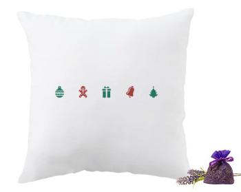 Levandulový polštář symboly vánoc