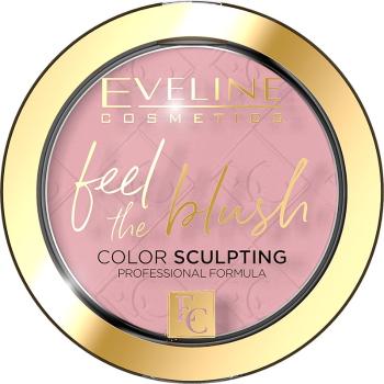 Eveline Cosmetics Feel The Blush dlouhotrvající tvářenka s matným efektem odstín 01 Peony 5 g