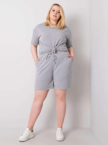 ŠEDÉ VOLNĚJŠÍ ŠORTKY RV-SN-6336.04-GREY Velikost: 2XL