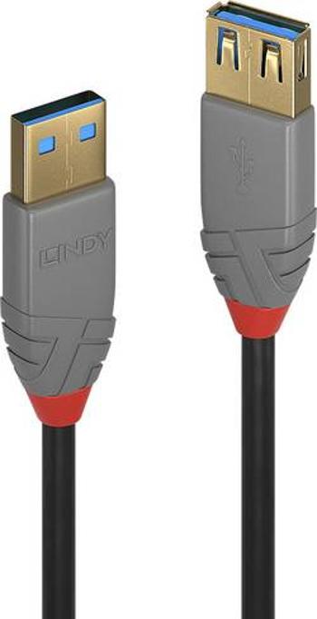 USB 3.0 prodlužovací kabel LINDY LINDY 2m USB 3.0 A m/f Kabel Anthra 36762, 2.00 m, černá