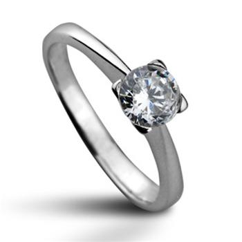 Šperky4U Stříbrný prsten se zirkonem, vel. 51 - velikost 51 - CS2002-51