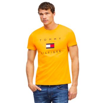 Tommy Hilfiger pánské žluté triko - XL (ZEW)