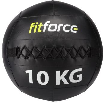 Fitforce WALL BALL 10 KG Medicinbal, černá, velikost