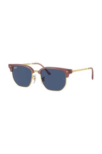 Dětské sluneční brýle Ray-Ban JUNIOR NEW CLUBMASTER fialová barva, 0RJ9116S