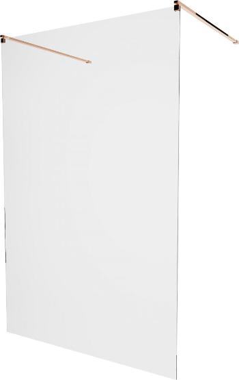 MEXEN/S KIOTO samostatně stojící sprchová zástěna 100 x 200 cm, transparent 8 mm, růžové zlato 800-100-002-60-00