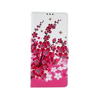 TopQ Xiaomi Redmi Note 9 Pro knížkový Kytičky textil 50619 (Sun-50619)