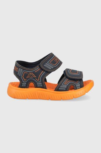 Dětské sandály Kappa oranžová barva