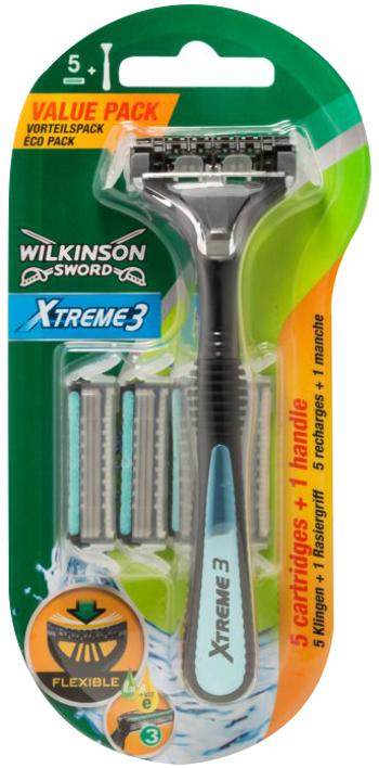 Wilkinson Xtreme3 - Hybrid holící strojek + 5 náhradních hlavic