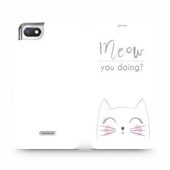 Flipové pouzdro na mobil Xiaomi Redmi 6A - M098P Meow you doing? (5903226363926)