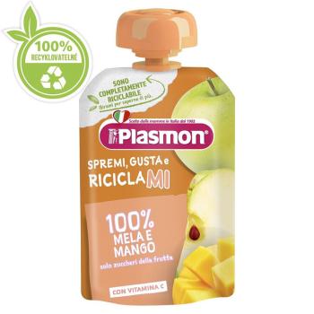 PLASMON Kapsička bezlepková ovocná jablko a mango 100g, 7m+