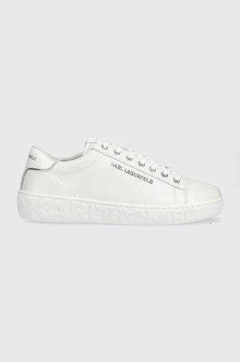 Kožené sneakers boty Karl Lagerfeld Kupsole Iii bílá barva