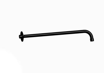 SLEZAK-RAV Držák boční pro hlavovou sprchu 40 cm černá matná, Barva: černá matná MD0150CMAT