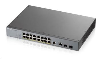 Zyxel GS1350-18HP 18 Port smart managed CCTV PoE switch, long range, 250W, 16x GbE, 2x combo RJ45/SFP