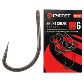 Cygnet háčky short shank hooks barbed - velikost 6