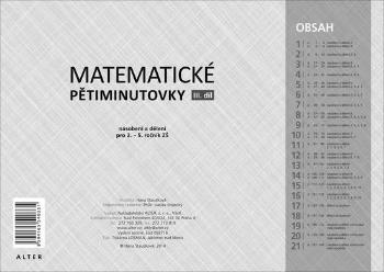 Matematické pětiminutovky 3. díl - Staudková Hana