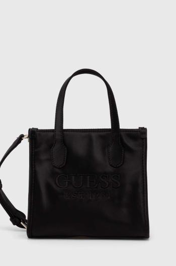 Kabelka Guess SILVANA černá barva, HWST86 65770