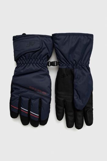 Lyžařské rukavice 4F tmavomodrá barva