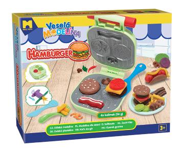 Mac Toys Veselá modelína burger 4 x 56 g