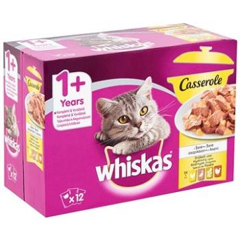 Whiskas Casserole kapsička drůbeží výběr v želé pro dospělé kočky 12 × 85 g (5900951264405)