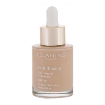 Clarins Skin Illusion Natural Hydrating SPF15 30 ml make-up pro ženy 105 Nude na všechny typy pleti; na rozjasnění pleti; na dehydratovanou pleť