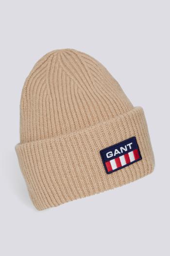 ČEPICE GANT UNISEX. GANT RETRO LOGO BEANIE hnědá None