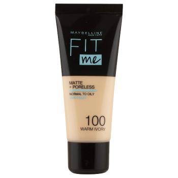 Maybelline Fit me Matte + Poreless odstín 100 Warm Ivory make-up 30 ml