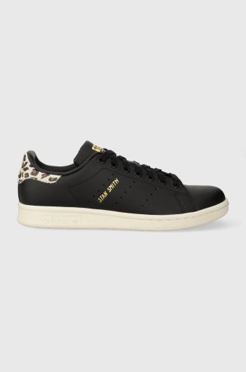 Kožené sneakers boty adidas Originals Stan Smith černá barva, IE4633