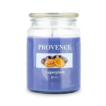Provence Vonná svíčka ve skle 95 hodin švestka