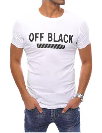Bílé pánské tričko off-black vel. L