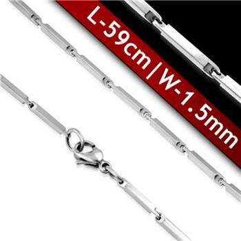 Šperky4U Ocelový řetízek, tl. 1,5 mm, délka 59 cm - OPE1198-015-59