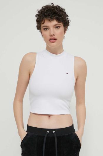 Top Tommy Jeans dámský, bílá barva, DW0DW17985