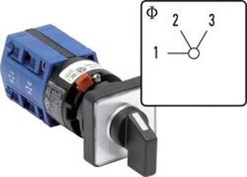 Krokový spínač Kraus & Naimer CG4 A230-600 FS2, 10 A, 2 x 60 °, šedá, černá, 1 ks