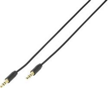 Jack audio kabel Vivanco 38751, 0.50 m, černá