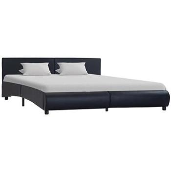 Rám postele černý umělá kůže 160x200 cm (285454)