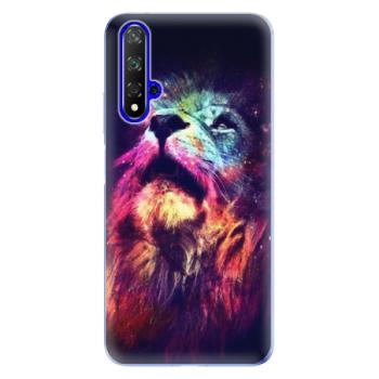 Odolné silikonové pouzdro iSaprio - Lion in Colors - Huawei Honor 20