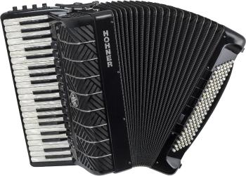 Hohner Mattia IV 120 CR Klávesový akordeon Gun Black/Pearl Key